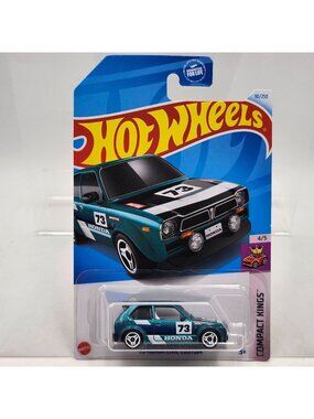 Hot Wheels 73 Honda Civic Custom Metalflake Teal Compact Kings 4/5 90/250